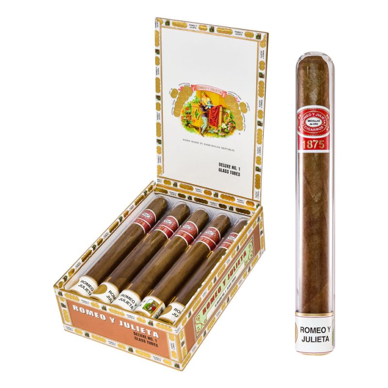 Romeo y Julieta 1875 Deluxe No.1 Glass Tubes Hộp 10 Điếu