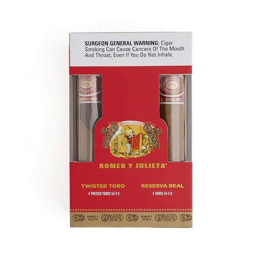 Romeo Reserva Real Twisted Toro 8ct Sampler Hộp 8 Điếu