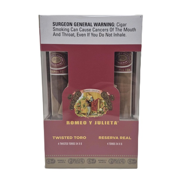 Romeo Reserva Real Twisted Toro 8ct Sampler Hộp 8 Điếu
